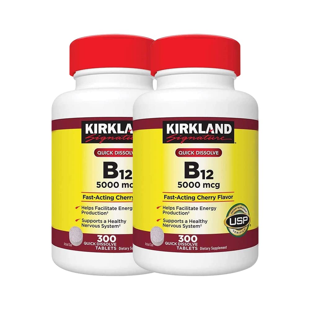 Kirkland Signature B- 12 5000 µg, 300 tabletek (2 opakowania)