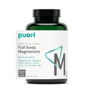 Kompleks magnezowy Puori - Wysoka Absorpcja Taurinate Magnezu i Glukonian Magnezu, Cynk, Witamina B6 i Kwas Malinowy do wspomagania snu, Immune & Bone Health & Muscle Recovery - 120 Kapsułki wegańskie