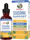 MaryRuth Organics Sezonowe Wsparcie Liquid Extract Herbal Blend Ginger Root 124; Bromelain Bis124; Organic Nettle Leaf 124; 4 Herbal Blend 124; Traditional Herbs Bis124; Non-GMO Bis124; Vegan 124; Gluten Free 124; 1 Fl Oz