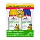 Syrop z miodu dla dzieci Zarbee + Mucus Day & Night Value Pack, Syrop z kaszlu dla dzieci w godzinach dziennych i nocnych, Ciemny Miód, Ekstrakt z liści Ivy, Rumianek, Mieszany Flavor Berry, 2X 4 Fl Oz