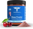 Magnezu proszek do uśpienia, Wiśnie tarty, 1 mg melatoniny i glicyny Naturalny składnik Pościel Suplement pomocy. Uspokojenie, Stress Relief Sleep Drink Mix w proszku. Unikalne mieszanka Yale DRS