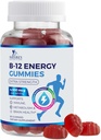 B- 12 Gummies witaminowy energetyczny 4500mcg - Dodatkowa siła B12 Gumy do żucia dla metabolizmu i wsparcia immunologicznego - Suplement diety dla kobiet, mężczyzn, & dzieci - Non-GMO, Wegan, Berry Flavor - 60 Count