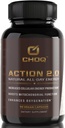 CHOQ Action 2.0 Energy & Circulation Support - Rhodiola Rossea, Beetroot & B12 Supplement - Booster tlenku azotu dla mężczyzn i kobiet - Focus & Recovery - 90 kapsułki