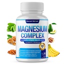 Magnezu Complex 7 Elemental Magnezu Supplement 1000mg - Magnezu Glicynian, Cytrynian, jabłczan, Taurate, tlenek, asparaginian, Orot Non-GMO 90 Kapsułki
