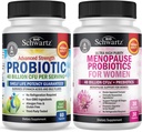 BioSchwartz Probiotic 40 Miliard CFU 60 Count + Menopauza Probiotyki dla kobiet 30 Count