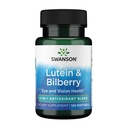 Swanson Standardized Lutein & Bilberry - Natural Supplement Promoting Eye Sight & Eye Health - Formuła, aby pomóc zmniejszyć zmęczenie oczu & Strain - (120 Softgels)