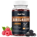 Shilajit Gummies 1000mg - Shilajit Pure Himalayan Organic for Men & Women 85 + Trace Minerals Shilajit Resin with Ashwagandha, Maca, Black Seed Oil - Energia, Mózg, Immunitet, Sugar Free Malina 60ct