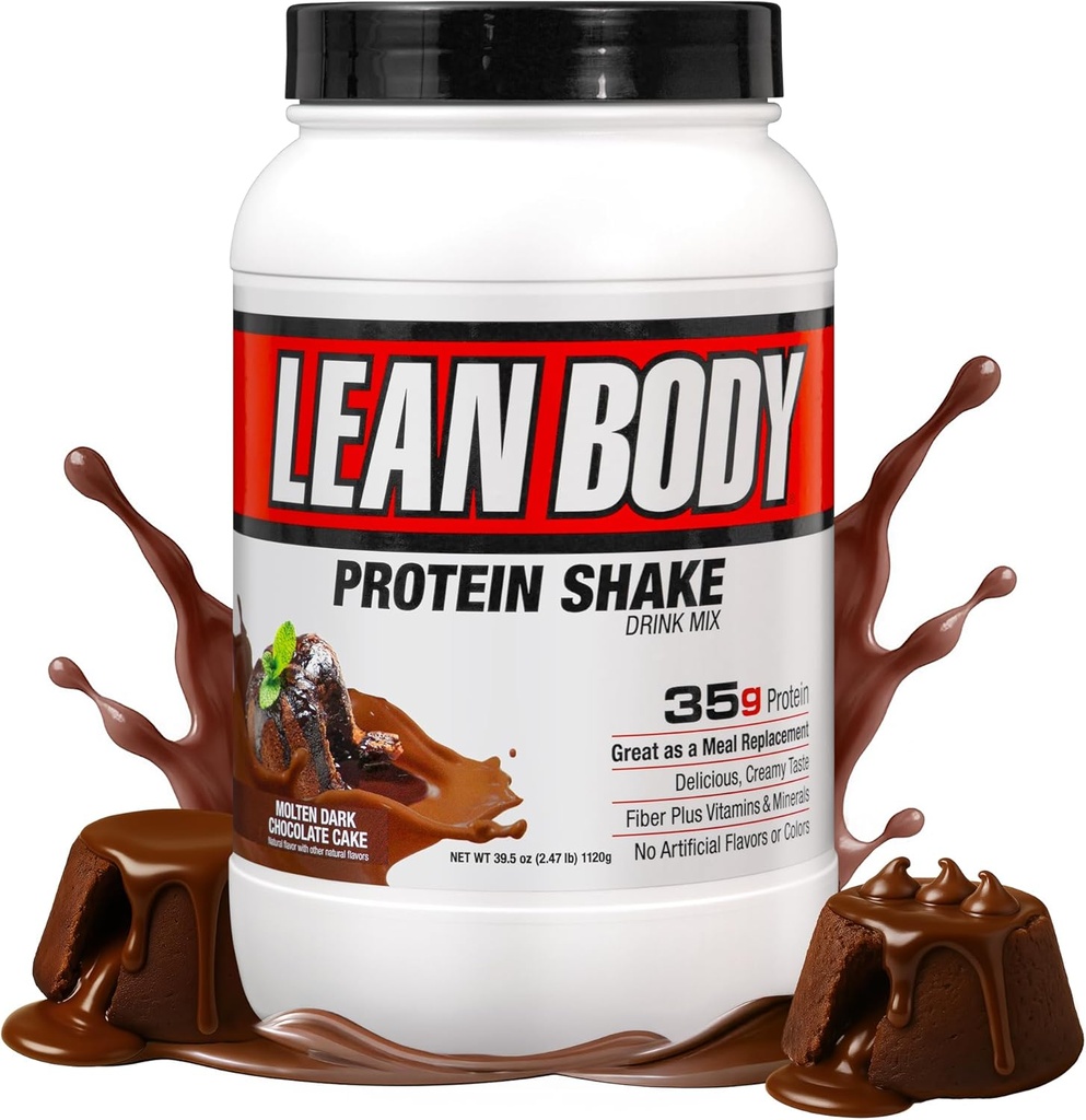 Labrada Lean Body Hi- Protein Meal Replacement Shake, Molten Dark Chocolate Cake opakowanie MAJ VARY