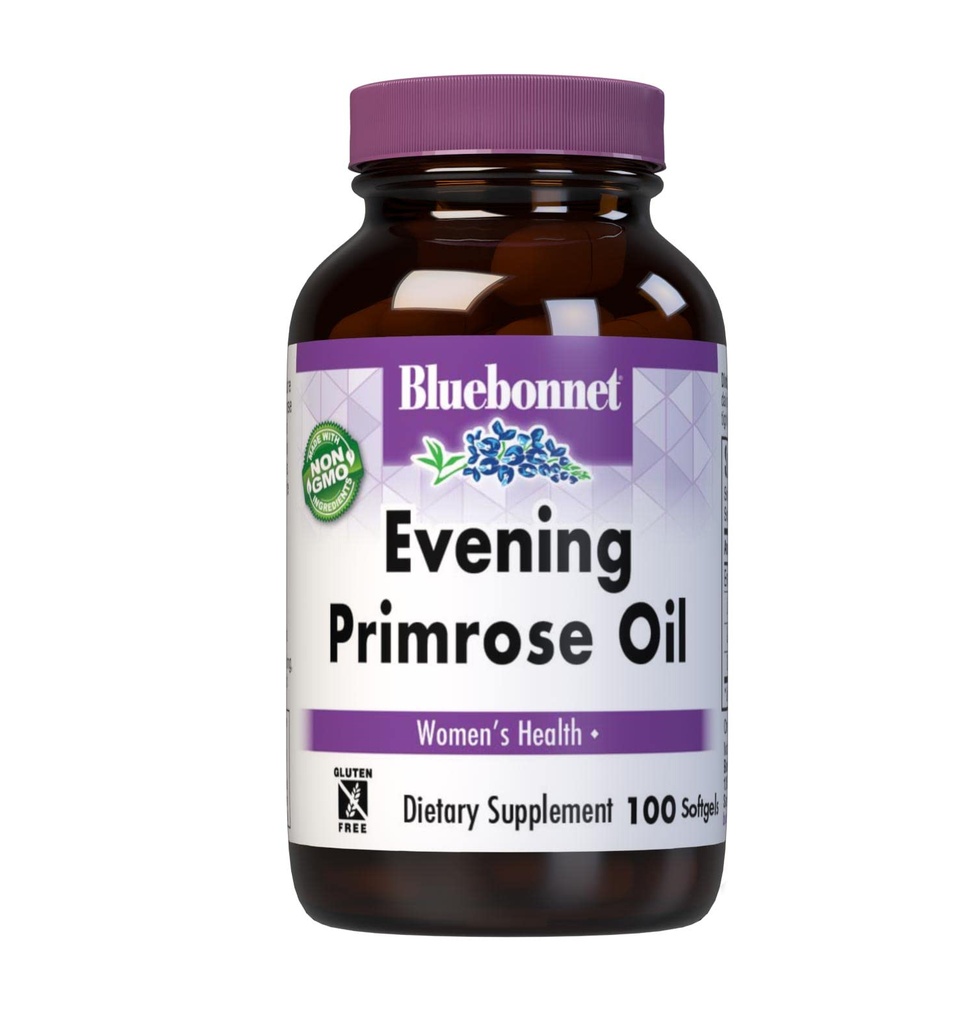 BlueBonnet Wieczór Primrose Oil Softgels, 500 mg, 100 Count (743715009189)