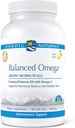 Nordic Naturals Pro Balanced Omega - Olej Rybny i Wieczorne Primrose Oil, 240 mg EPA, 160 mg DHA, 76 mg GLA, Wspiera Hormonal Balance and Healthy Skin *, 180 Soft żele