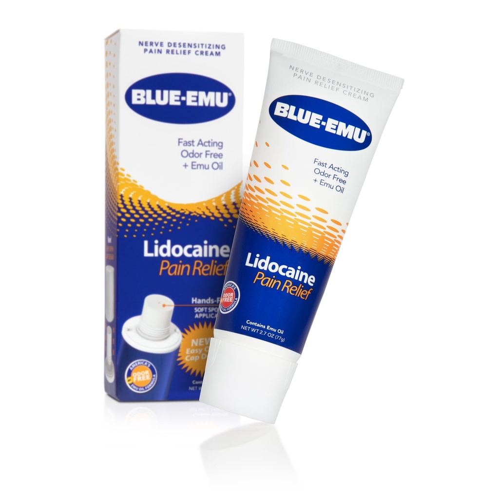 BLUE- UGW Lidokaina krem przeciwbólowy do szybkiego, numbing ulgi, 2.7 Oz, 1 opakowanie