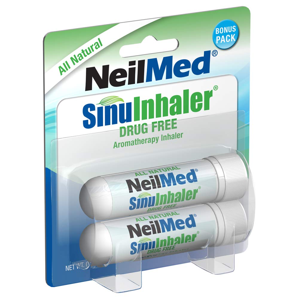 NeilMed SinuInhaler Natural non Medicated Aromatherapy Inhaler (Bonus Pack)