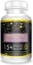 Wsparcie Senolityczne ACTIF z 15 + Zaawansowane czynniki - Non-GMO, Fast- Acting, Made in USA, 60 Hrabia