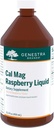 Genestra Brands Cal Mag Malina Liquid 124; Wapń i Magnezu Citrate Formuła z witaminy D 124; 15.2 fl. oz.