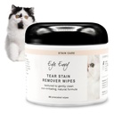 Eye Envy Tear Plain Wipes dla kotów. Textured to Gently Clean, Traktuje Przyczynę Posiadanie. 100% Natural Formula. Polecane przez Perski & Egzotyczne Hodowcy, Vets, Groomers. USA Made. 60 Cat Eye Wipes