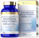 Karlyle Buformed Magnezu Bisglicinate 665 mg 124; 250 Kapsułki 124; Chelated Essential Mineral Agregates 124; Nie-GMO i Gluten suplement wolny