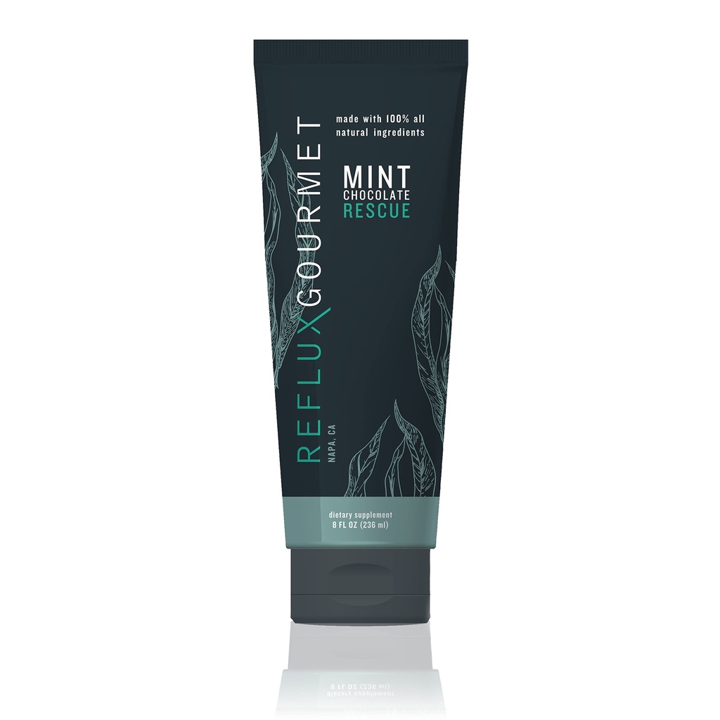 REFLUX GOURMET - Ment Chocolate Rescue All- Natural Alginate Therapy, Acid Reflum, GERD, LPR, Heartburn Relief, Made from All Natural Ingredients Considered Safe for Children and Beasant Women