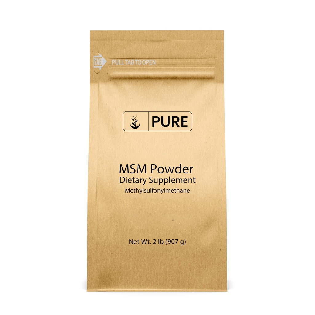Metylosulfonylometan MSM proszek (2 lbs), zawsze czysty, Naturalny suplement diety siarkowej