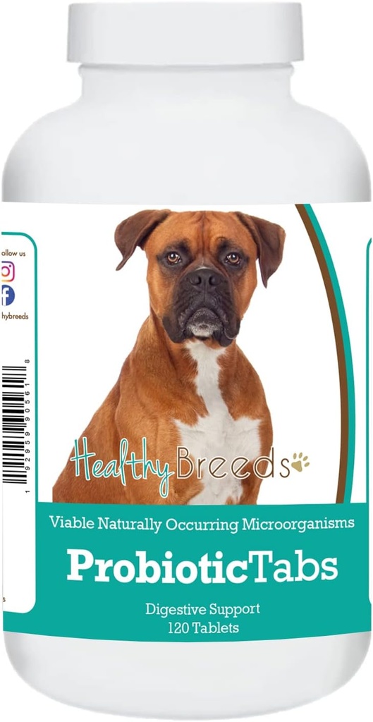 Healthy Breeds Boxer Probiotic Tabs 120 Count