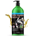 Islandia Pure Wild Alaskan Salmon Oil for Dogs & Cats, Omega-3 Fish Oil, Płynny suplement dla zwierząt domowych, Wspiera system immunologiczny i zdrowie serca, 33oz