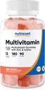 Nutricost Multivitamin Gummies, 180 Gummies (Mieszane jagody aromatyzowane) - 90 Serv, Gluten Free, Non-GMO i Vegetarian Friendly