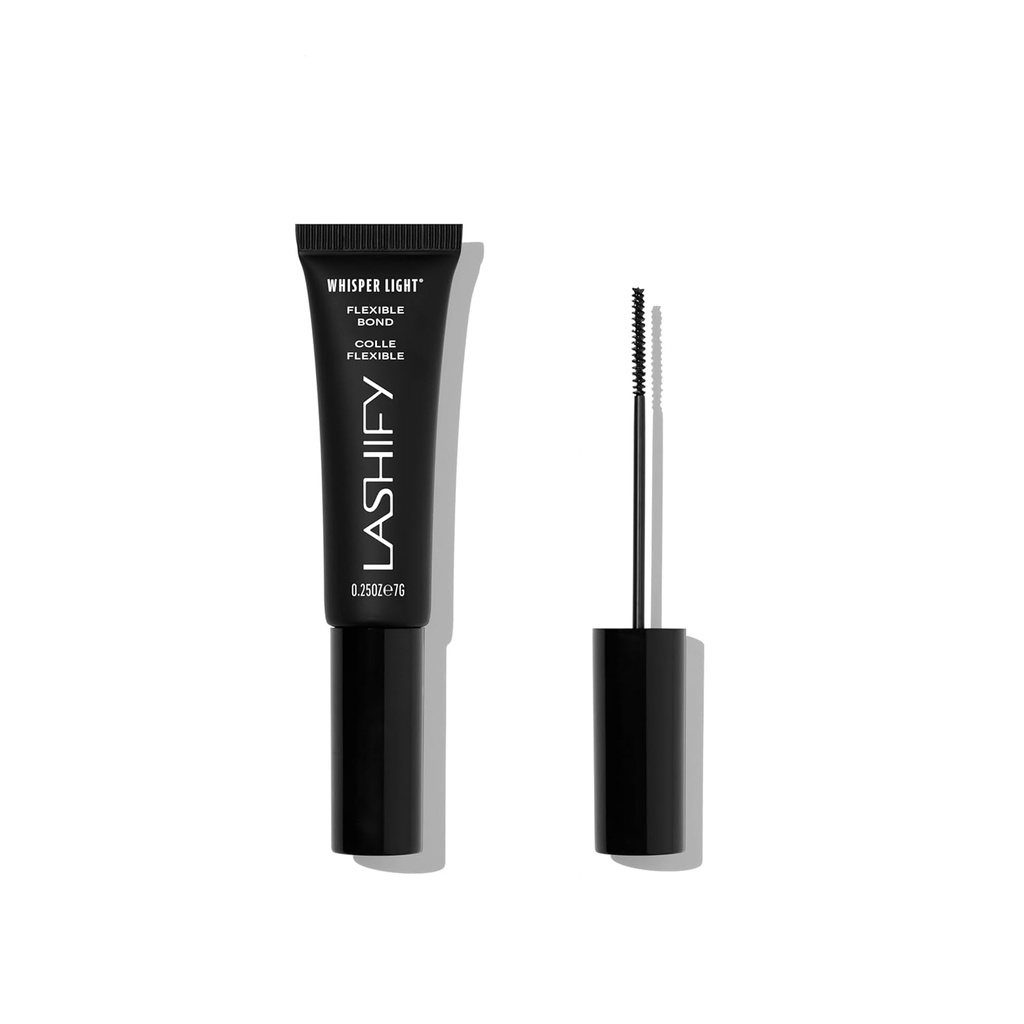 Lashify Whisper Light Elastyczne Bond Eyelash Klej do fałszywych warg z mikro- Flex Technologie- Klej Lash dla Eyelash Rozszerzenia w czerni
