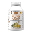 ANDREW LESSMAN PC Wątroba i korzyści mózgu 180 Softgels - Phosphhatidyl Choline, Najważniejszy blok budynku dla zdrowej wątroby i struktury mózgu, Funkcja. Żadnych dodatków. Łatwe do połknięcia Softgels