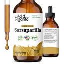 Wild & Organic Sarsaparilla Root Tincture - Ogólne wsparcie - Sarsaparilla Extract Supplement - Vegan, Sugar & Alcoholfree Liquid Drops - 4 fl oz