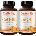 Koenzym Q10 400mg CoQ10 Suplement - Raz dziennie Coq 10 400mg kapsułki w proszku dla zdrowego przeciwutleniacza serca i wsparcia energetycznego - Nie-GMO Szybkie wchłanianie Ubichinon Q10 Koenzym (200 Servings)