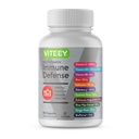 Viteey 11 in 1 Immune Supplement Supplement - Immune Defense with witaminy D3, B6, Echinacea, Turmeric, Rose- HIPS, Selenium, BioPerine, Ginger, Elderberry Witamina C i Cynk - 60 Count