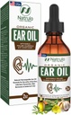 Organiczny olej z ucha do infekcji ucha - Naturalne krople do ucha ból ucha, pływacki Uszy & Wosk Usuwanie - Dzieci, Dorośli, Baby & Dog Earache Remedy - Uszy krople z Mullein, Czosnek Made in USA