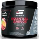 Granitowe podstawowe aminokwasy proszek do odzyskiwania i wzrostu mięśni z 10g EAA i 7g BCAA - Soyfree, Gluten- Free, 448g (30 Servings), Fruit Punch Flavor