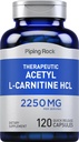 Pining Rock Acetyl L- Karnityna HCL 124; 2250mg XI124; 120 kapsułki XI124; Suplement terapeutyczny XI124; Non- GMO, Gluten Free