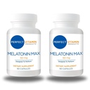 60 mg dodatkowej mocy Melatonina MAX - Wysoka dawka Melatonina zapewnia pełne dostawy tego ważnego hormonu - 100% Bez narkotyków, Wegan, Nie-GMO, Bez glutenu (120 Kapsułki 2-Pack)