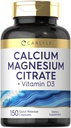 Carlyle Wapnia Magnezu Cytrynian z witaminą D3 Bis 124; 150 Kapsułki 124; Non- GMO & Gluten