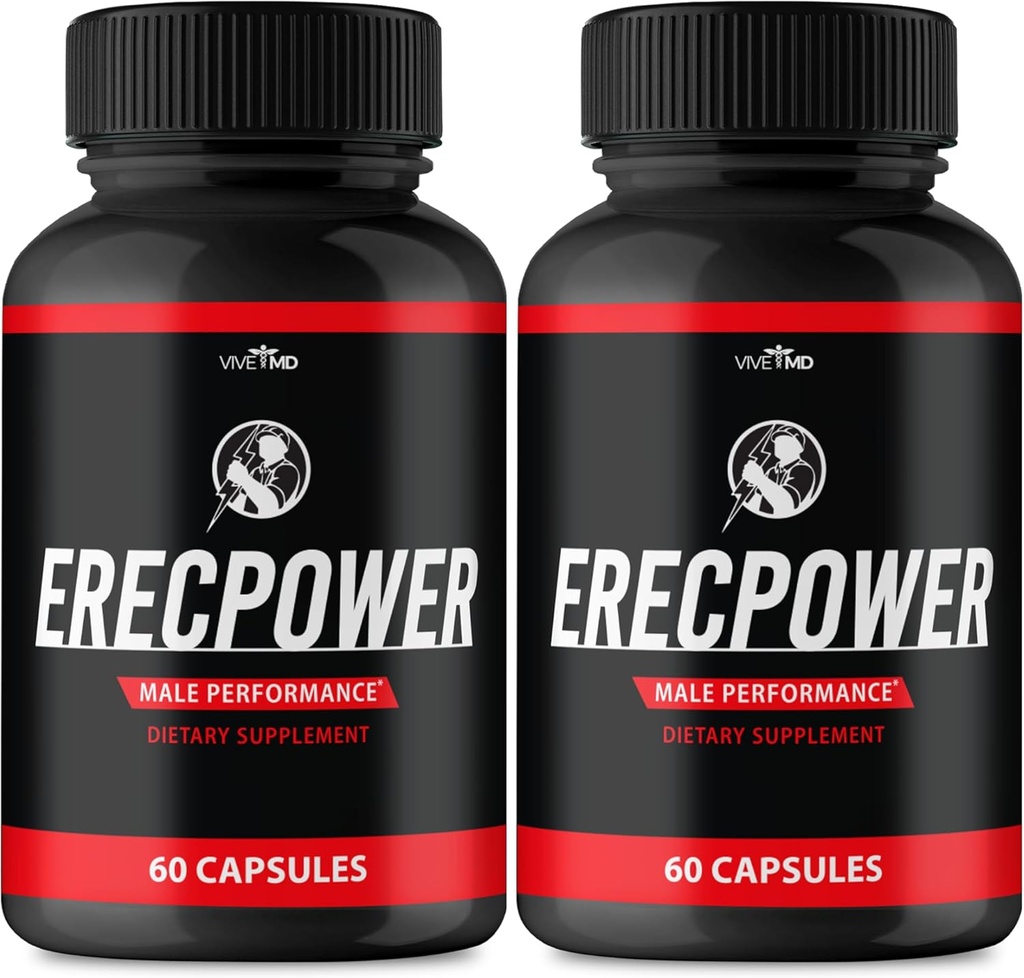 Erecpower for Men kapsułki - Erecpower Pills Advanced Formula - Maksymalna wytrzymałość, ErecPower for Men Supplement Erec Power 60 kapsułki, Erec Power Vitamina Pills Opinie (2 Pack)