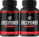 Erecpower for Men kapsułki - Erecpower Pills Advanced Formula - Maksymalna wytrzymałość, ErecPower for Men Supplement Erec Power 60 kapsułki, Erec Power Vitamina Pills Opinie (2 Pack)