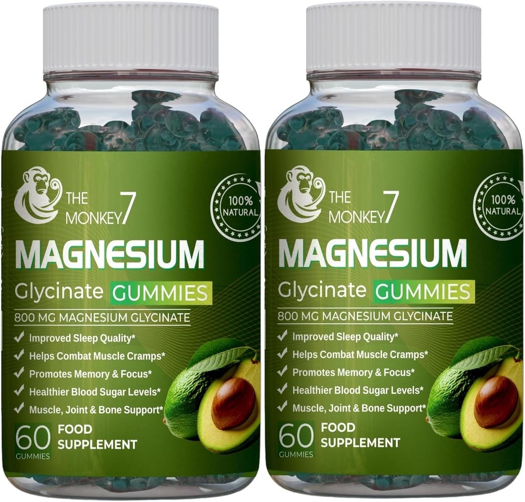 Magnezu Gummies glicynian z Ashwagandha i CQ10 Calm Magnezu Complex L- Threonian Vegan Non-GMO 800mg Magnezu Gluminian Gummy Suplement magnezu - Opakowanie 2