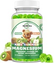 Liposomal Kids Magnezu Gummies- Magnezu Gummies Glucinate dla dzieci Suplement - w / Omega-3, Witamina B6, D3- Wsparcie Relief stresu, Kości, Nastrój, Green Apple i Kiwi Flavor, 60 Hrabia