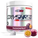 EHP Labs OxyShred przed treningiem proszku i rozdrabniania Suplement - Proszek do treningu wstępnego z L Glutamina i Acetyl L Karnityna, Energy Boost Drink - Passionfruit, 60 Słupki
