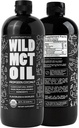 Wild MCT Oil Organic Coconut - 32 fl oz - from 100% Natural Coconut - Flavorless & Odorless C10 / C8 MCT Oil for Energy & Cognitive Support - Keto- Friendly - Perfect for Coffee, Shakes & Przepisy
