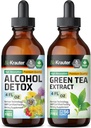BIO KRAUTER Alkohol Detox nalewka 4 Fl. Oz. & Green Tea Extract nalewka 4 Fl. Oz.