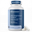 Life Enhancement Ultra Triple Magnesium Complex - 325 mg - with B6, Glycinate, Malate & Citrate - Magnesium Supplement Enhance Sleep and Brain Function - Made in USA (90 Vegetarian Capsules)