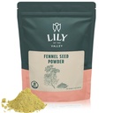 Lily of the Valley Fennel Seed Extract Powder - Doskonały do gotowania, Sałatki i herbata - 100% Surowiec Sourced z Indii - Vegan & Gluten- Free - Packed in Resealable Pouch (8oz, 226g)