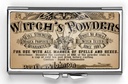 Vintage Witch 's Panders Pill Box Compact prostokąt 7 dzień Pill Box Pill Case Pill