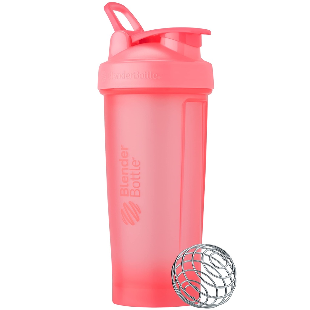 Butelka BlenderBottle Classic V2 Butelka shaker Idealny do shakes protein i przed treningiem, 28- unce, Light Pink