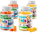 Dr MORITZ Essential Witamina Para - Dzieci Multivitamin Gummies Bundle (60 Count, 2 Pack) z witaminą C (60 Count 2 Pack)