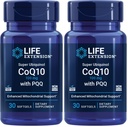 Life Extension Super Ubichinol CoQ10 z PQQ, CoQ10, PQQ, shilajit, Heart Health, Cellular Energy Support, 8X Lepsza absorpcja, Gluten- Free, 100 mg, 30 softgeli (Opakowanie po 2)