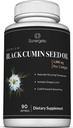 Sunersive Premium Black Cmin Seed Oil Softgels - 1000 mg Black Seed Oil Per Serving - Non GMO Cold Pressed Nigella Sativa - Zawiera Thymoquinone & Omega 's - 90 Softgels
