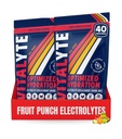 Vitalyte Electrolyte Powder Drink Mix, Isotonic Electrolyte Hydration Mix, Gluten Free Post Workout Powder Mix, Opakowanie po 2, 35 oz. Każdy, owocowy poncz Flavor